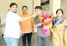 यूपीएससी की परीक्षा में यशार्थ सिंह ने हासिल की 12वीं रैंक, पार्षद अरविंद चौधरी ने दी बधाई