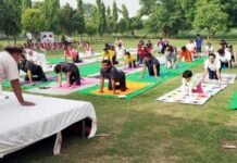 अंतर्राष्ट्रीय योग दिवस पर उद्यमियों ने किया योग