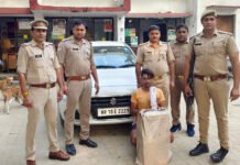 स्विफ्ट डिजायर कार में गाजियाबाद में तस्करी के लिए हरियाणा से लाया था शराब
