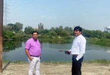 हिंडन नदी घाट पर मूर्ति विसर्जन को लेकर निगम ने पूरी की सफाई व्यवस्था