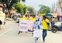 दशहरा पर्व: नगर निगम ने निकाली प्लास्टिक रूपी दानव रैली