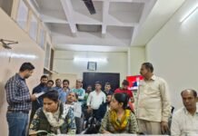 जिला आबकारी अधिकारी ने की ओएसिस टीम व जीपीएस प्रोवाइडर्स के साथ बैठक