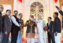 राष्ट्रीय महामंत्री तरुण मिश्रा व बजरंग लाल पारीक का कुचामन में हुआ भव्य स्वागत