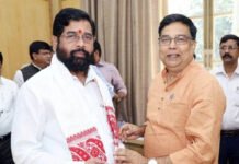महाराष्ट्र के मुख्यमंत्री एकनाथ शिंदे सेे कार्यकारी राष्ट्रीय महामंत्री तरुण मिश्र ने की मुलाकात