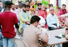 रामनवमी व रमजान को लेकर कौशांबी थाने में शांति समिति की बैठक