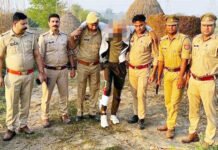 एसएचओ की पिस्टल छीनकर भाग रहा था कुख्यात बदमाश, पुलिस मुठभेड़ में हुआ घायल