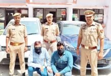 ऑन डिमांड वाहनों की चोरी करने वाले 2 अंतरराज्यीय वाहन चोर गिरफ्तार