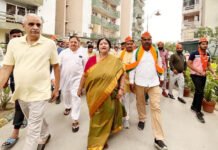 भाजपा मेयर प्रत्याशी सुनीता दयाल को मिला भारी समर्थन