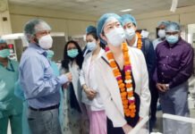 जापान प्रतिनिधिमंडल ने लिया महिला चिकित्सालय में स्वास्थ्य व्यवस्थाओं का जायजा