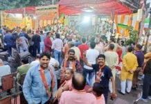 भाजपा पार्षद प्रत्याशी विनय चौधरी के चुनाव कार्यालय का मेयर प्रत्याशी ने किया उद्घाटन, उमड़ा समर्थकों का सैलाब