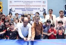 आईटीएस मोहन नगर में द्वि दिवसीय तृतीय गाजियाबाद डिस्ट्रिक्ट रैंकिंग टेबल टेनिस टूर्नामेंट का समापन