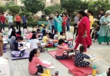संडे के दिन फन डे कार्यक्रम में बच्चों ने दिखाई प्रतिभा