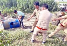 हिंडन खादर में चला आबकारी विभाग का डंडा, शराब की भट्टी ध्वस्त