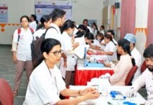 विश्व रक्तदाता दिवस: आईटीएस मुरादनगर मेंं 100 से अधिक रक्तदाताओं ने किया रक्तदान