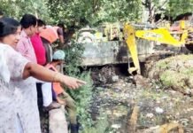 बरसात से पूर्व नालों की सफाई का महापौर ने लिया जायजा