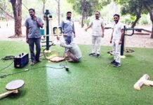 पार्षद कुसुम मनोज गोयल ने चुनाव में किए वायदे को किया पूरा, ओपन जिम की हुई मरम्मत