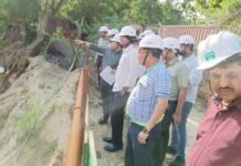 इंदिरापुरम में बना रहे टीएसटीपी प्लांट का नगर आयुक्त ने किया निरीक्षण