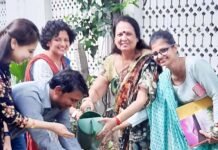 मेरी माटी मेरा देश: मेवाड़ परिसर में शिक्षक, स्टॉफ व विद्यार्थियों ने रोपित किए 75 पौधे