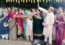 भगवान श्रीकृष्ण छठी उत्सव पर अन्नपूर्णा रसोई का पार्षद ने किया उद्घाटन