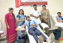 मॉडर्न कॉलेज ऑफ प्रोफेशनल स्टडीज में रक्तदान शिविर का आयोजन