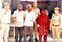 ग्राहक बनकर आभूषण की दुकान में करते थे चोरी, पति, पत्नी समेत तीन गिरफ्तार