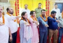 राकेश शर्मा बने लेखपाल संघ तहसील सदर के अध्यक्ष