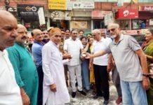 पार्षद कुसुम गोयल ने किया टेबल टॉप स्पीड कार्य का उद्घाटन