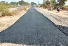 मधुबन-बापूधाम योजना में सड़कों का तेजी से कराया जा रहा निर्माण