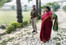 महापौर ने किया ईको पार्क का निरीक्षण, गायब मिले सुरक्षाकर्मी एवं माली