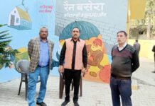 कौशांबी रैन बसेरा का पूर्व पार्षद ने लिया व्यवस्थाओं का जायजा