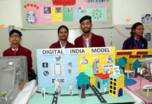 विज्ञान प्रदर्शनी में गौतम स्कूल के बच्चों ने प्रस्तुत किया विकसित भारत का मॉडल