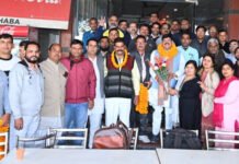 मुरादनगर में सैकड़ों शिक्षकों ने किया उत्तर प्रदेशीय प्राथमिक शिक्षक संघ के उपाध्यक्ष का भव्य स्वागत