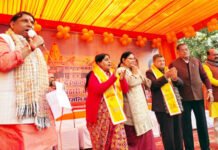 भाजपा ने कोठारी बंधुओं को दी श्रद्धांजलि एवं सत्याग्रही सेवकों का किया सम्मान