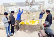 ठेकेदार पर नगर आयुक्त ने चलाया चाबूक तिगरी गोल चक्कर का फिर से कराना होगा काम गुणवत्ता को लेकर मिली थी शिकायत