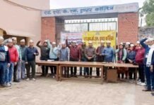 रन फॉर ओपीएस के लिए गाजियाबाद अटेवा ने किया लखनऊ के लिए कूच