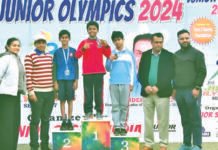 दिल्ली में आयोजित जूनियर ओलंपिक्स में श्रेयांश ने तीसरी बार जीता गोल्ड