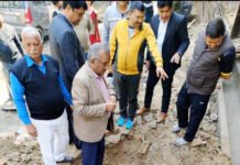 शहर में हाई क्वालिटी के चल रहे निर्माण कार्य