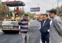 गाजियाबाद से नोएडा जाने वाले लोगों का सफर होगा आसान, निगम ने तिगरी गोल चक्कर तक शुरु किया सड़क निर्माण कार्य