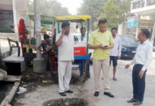 ओएसडी के निरीक्षण में सफाईकर्मी मिले नदारद कॉन्ट्रैक्टर पर लगाया 50 हजार रुपये का जुर्माना