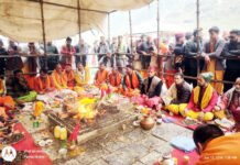 बाबा केदारनाथ के रक्षक भगवान भैरवनाथ की विधि-विधान से हुई पूजा-अर्चना