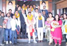 मुरादनगर गंगनहर पर सैकड़ों शिक्षकों ने किया अनुज त्यागी का स्वागत