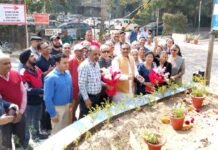कौशांबी में शिवरात्रि के अवसर पर सौंदर्यीकरण कार्य का शुभारंभ