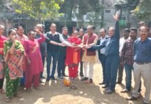 राधा कृष्ण पार्क की रंगाई पुताई के कार्य का हुआ शुभारंभ