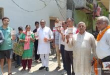 कौशांबी में ‘गांव चलो, वार्ड चलो’ अभियान में पार्षद कुसुम गोयल ने किया 8 वर्षों की उपलब्धियों का प्रचार