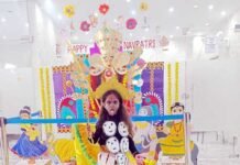 गौतम पब्लिक सी. सै. स्कूल में नवरात्र और दशहरा महोत्सव की भव्य झाँकी