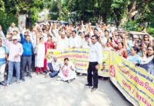 टीईटी की अनिवार्यता के खिलाफ सड़कों पर उतरे प्राथमिक शिक्षक