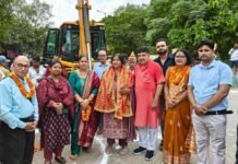 इंदिरापुरम में नई सीवर लाइन का शिलान्यास, जनता को मिलेगी राहत