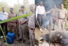 रामपुर में अवैध शराब का जड़ से सफाया, आग उगल रही कच्ची शराब की भट्टी को किया नष्ट
