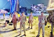 पुलिस उपायुक्त नगर धवल जायसवाल ने रामलीला ग्राउंड का किया सुरक्षा निरीक्षण