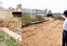 मुरादनगर में जीडीए ने 50 बीघा में 3 अवैध कॉलोनियों को बुलडोजर से ध्वस्त किया
